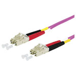 Metz Connect 151S1JOJO20E Fibreglass FO Cable Violet 2.00m 2x LC plug OM4