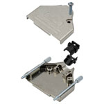 MH Connectors Dtzk25-Ra-K D-Sub Housing 25 Pins Diecast Zinc Ni-Plated Silver