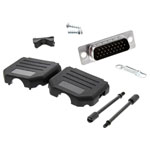 MH Connectors Mhdppk15Hd26Ms-K D-Sub Pin Strip Set 180° 15 Pins Solder Bucket