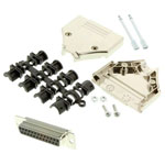 MH Connectors Mhdtpk25-Dm25S-K D-Sub Receptacle Set 25 Pins Solder Bucket 180°