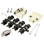 MH Connectors Mhdtpk9-Dm9S-K D-Sub Receptacle Set 180° 9 Pins Solder Bucket