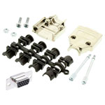 MH Connectors Mhdtpk9Hd15Fs-K D-Sub Receptacle Set 9 Pins Solder Bucket 1Pc