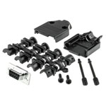 MH Connectors Mhdtppk9-Db9S-K D-Sub Receptacle Set 9 Pins 180° Solder Bucket