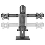 My Wall HL61L 2x Monitor base Black Rotatable Tiltable Height-adjustable