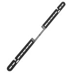My Wall HS7L Soundbar mounting brackets Rigid Black 1 pc Speaker Wall Brackets
