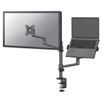 Neomounts DS20-425BL2 Monitor desk mount 17-27 Black Tiltable Swivelling