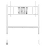 Neomounts FL50-575WH1 TV trolley height-adjustable fit for 65"-110"
