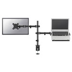 Neomounts FPMA-D550NOTEBOOK Desk Mount Dual Swivel Tilt Tray Black 10"-32"