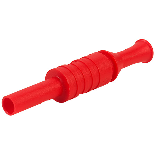 PJP 1063-R 4mm Shrouded Cable Socket Red