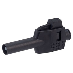 PJP 1068-PRO-N Black Shrouded Quick Conn 4mm Plg