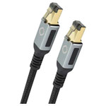 Oehlbach D1C13357 Network cable patch cable CAT 8.1 Black 10m gold plated