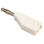 TruConnect White 4mm Stackable Plug