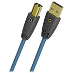 Oehlbach D1C9574 USB cable USB-B plug USB-A plug 10 m Petrol blue gold plated