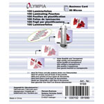 Olympia 9169 Olympia Laminate sheet Business cards 100 pcs