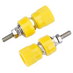 TruConnect 170574 4mm Binding Post with M4 Thread Yellow