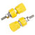 TruConnect 170574 4mm Binding Post with M4 Thread Yellow