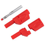 TruConnect 170576 4mm Shrouded Stackable Test Plug Red