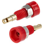 TruConnect 170587 2mm Insulated Test Socket Gold Plated Red