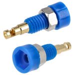 TruConnect 170588 2mm Insulated Test Socket Gold Plated Blue