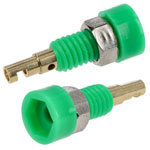 TruConnect 170589 2mm Insulated Test Socket Gold Plated Green