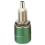 TruComponents 170638 Jack socket,vertical 4 mm Green