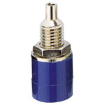 TruComponents 170641 Jack socket,vertical 4 mm Blue