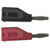 TruComponents 170668 R Banana Plug, straight 4 mm Red