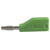 TruComponents 170671 G Banana Plug, straight 4 mm Green