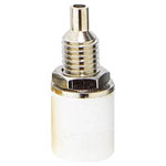 TruComponents 170686 Jack socket,vertical 4 mm White