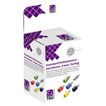 TruComponents 170687 Jack plug set,vertical Blu/Y/Grn/Bla/R/Sil 12 Parts