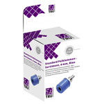 TruComponents 170688 Jack plug set,vertical Blue 10 pc(s)