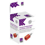 TruComponents 170693 Jack plug set,vertical Red 10 pc(s)