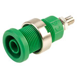 PJP 3265-I-V Green Shrouded Socket (stud)