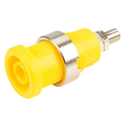 PJP 3265-I-J Yellow Shrouded Socket (stud)