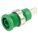 PJP 3266-C-V Green Shrouded Socket (6.3mm Faston)