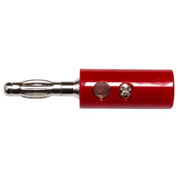 Mueller BU-00249-2 4mm Test Plug Red Screw Connection 15A