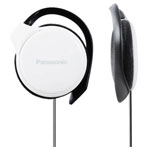 Panasonic RP-HS46E-W on-ear headphones white ear clip corded earphones