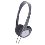 Panasonic RP-HT090E-H on-ear headphones corded grey with volume control