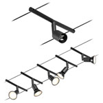 Paulmann 94446 Cable kit complete GU5.3 Black matt Chrome for Spotlights