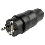 PC Electric 05721-ss Safety plug Black Plastic 250V IP54 Mains Power Connector