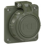 PC Electric 20352-8u Safety mains socket bronze green PA6 ABS IP66/IP68 250V