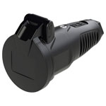 PC Electric 2412-ssw Safety mains socket Rubber Black 250V IP54