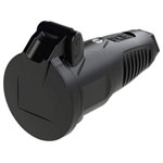 PC Electric 2512-ss Safety mains socket Black Rubber IP54 250 V
