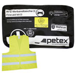 Petex 43939704 Plus First Aid bag schwarz with yellow hi-vis bib DIN 13164:202