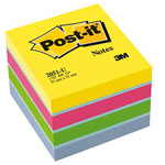 Post-it 2051-U Sticky Notes 51x40mm Ultra Blue Yellow Green Pink 400 Sheets