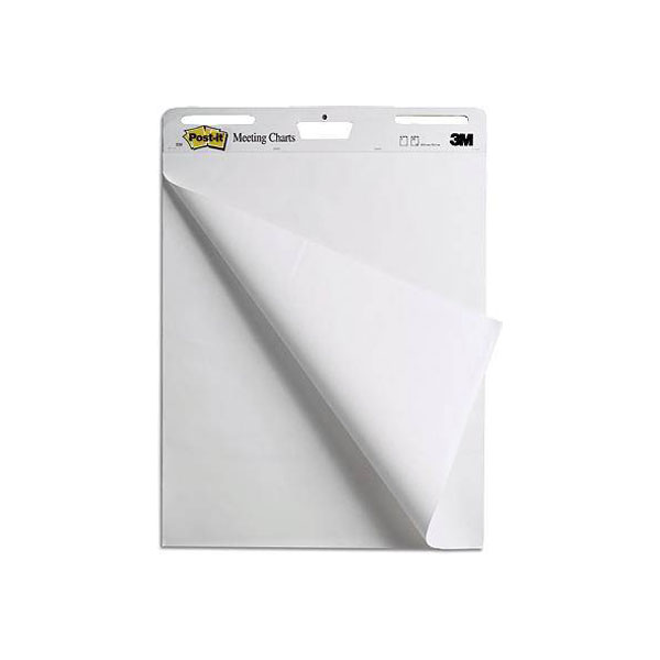 Post-it 7000050153 Meeting Charts Flip chart paper White 30 sheets 63 ...