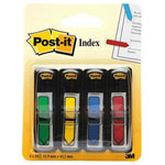Post-It 7000144924 Sticky Tabs Red Yellow Green Blue Paper Pads & Labels