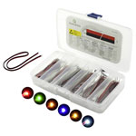 Quadrios 1801O008 LED set Red Green Yellow Blue White Amber 20mA 3.0V Wired