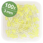 Quadrios 1802O022 Quadrios LED set Yellow 3 mm 20 mA 2.0 V Wired LEDs
