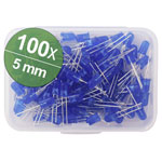 Quadrios 1802O025 LED set 5mm Blue 30mA 3.0V Wired 5mm LEDs